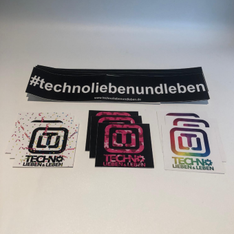 Techno Lieben & Leben Sticker Set 