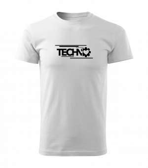 Techno Shirt Boys XXXL | Weiss | Schwarz